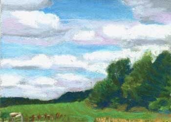 "Country View" by Patricia Duren, Madison WI - Pastel
